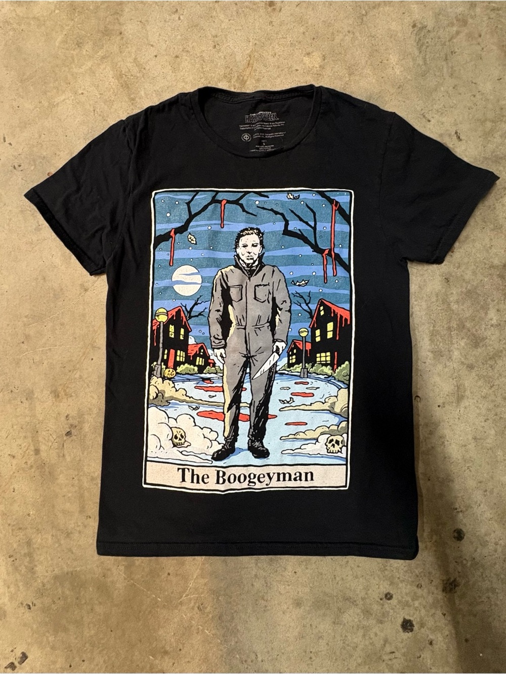 Black Graphic 'The Boogeyman' Horror T-Shirt